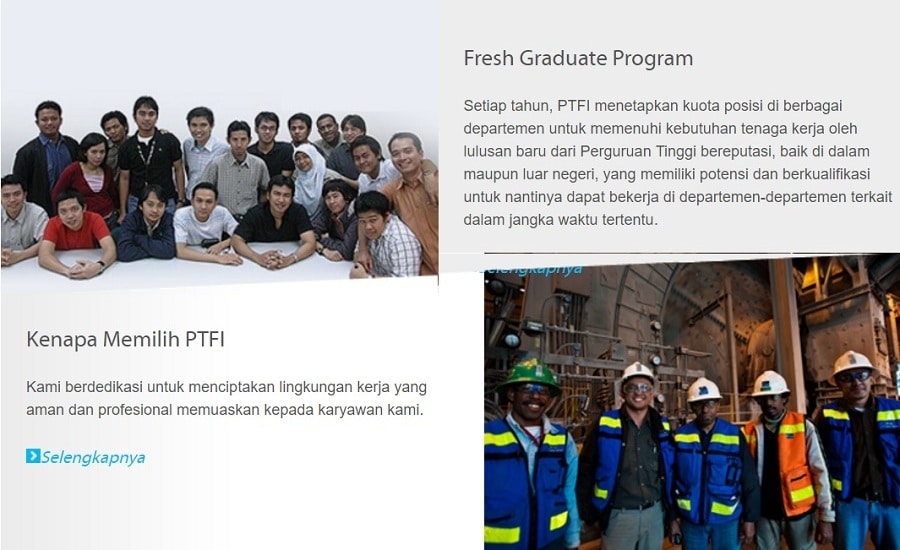 Fresh Graduate Program PT. Freeport Indonesia