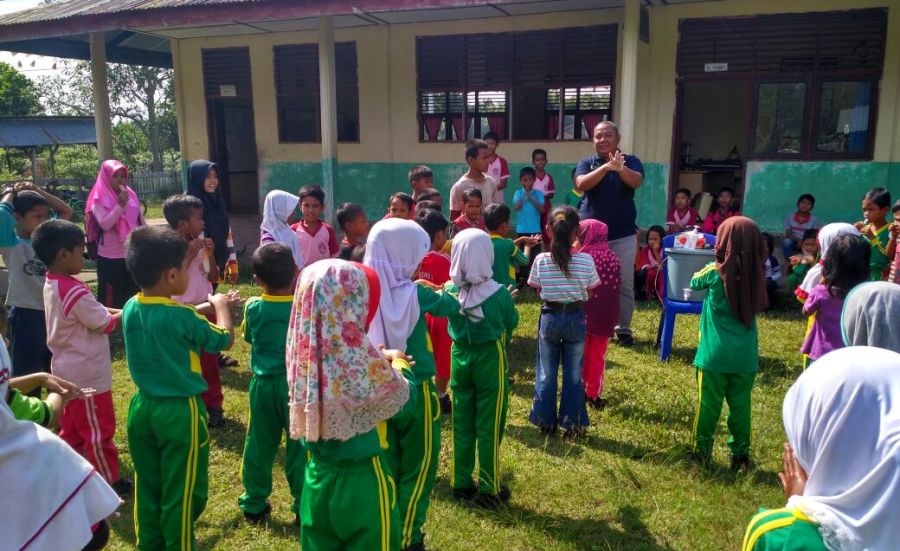 Wujudkan Generasi Anak Indonesia Sehat, Puskesmas Pulau Merbau Rutin Lakukan Pembinaan UKS