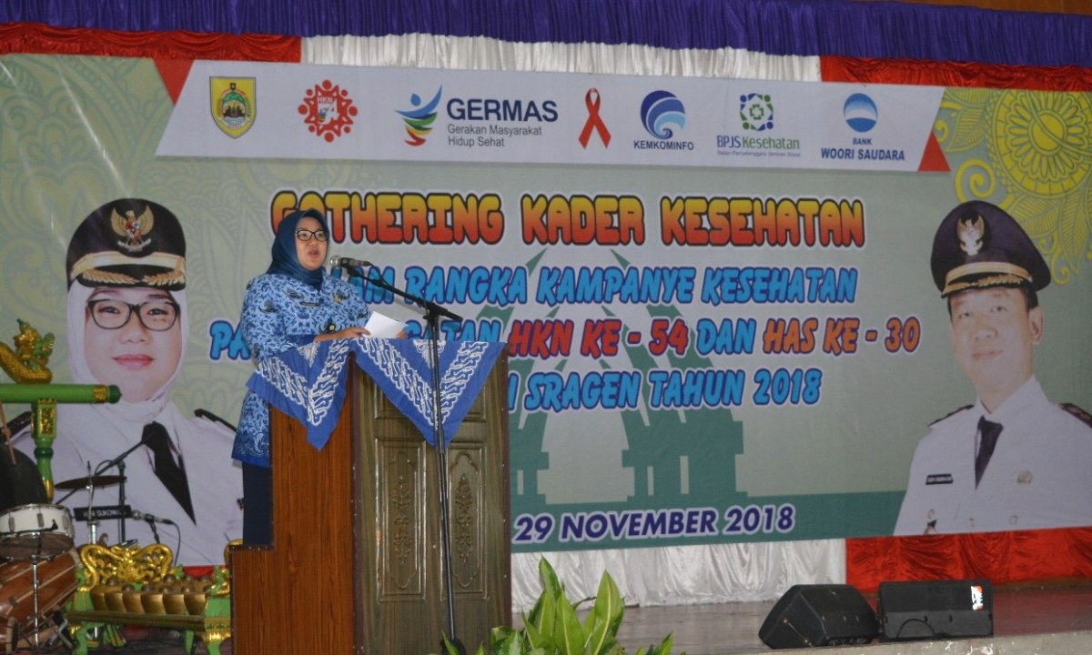 Bupati Sragen dr. Hj. Kusdinar Untung Yuni Sukowati