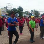 UPT Puskesmas Pasar Sabtu Bersama Pemerintah Kecamatan Sungai Tabukan Kampanyekan Germas Kepada Masyarakat