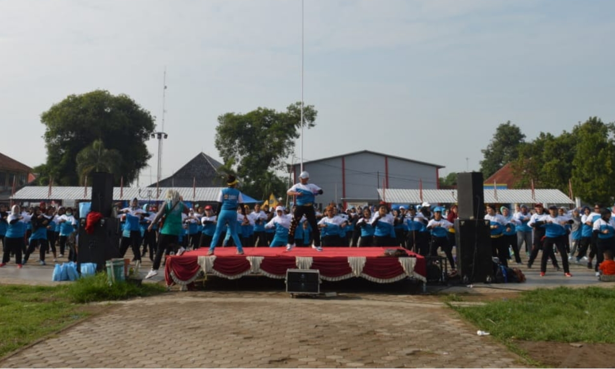 Senam Massal HGN 59 Puskesmas Ciledug