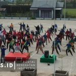 Implementasikan Germas, Puskesmas Maros Baru Gelar Senam Sehat
