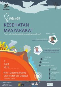 Peran Ilmu Kesehatan Masyarakat dalam penanggulangan Bencana