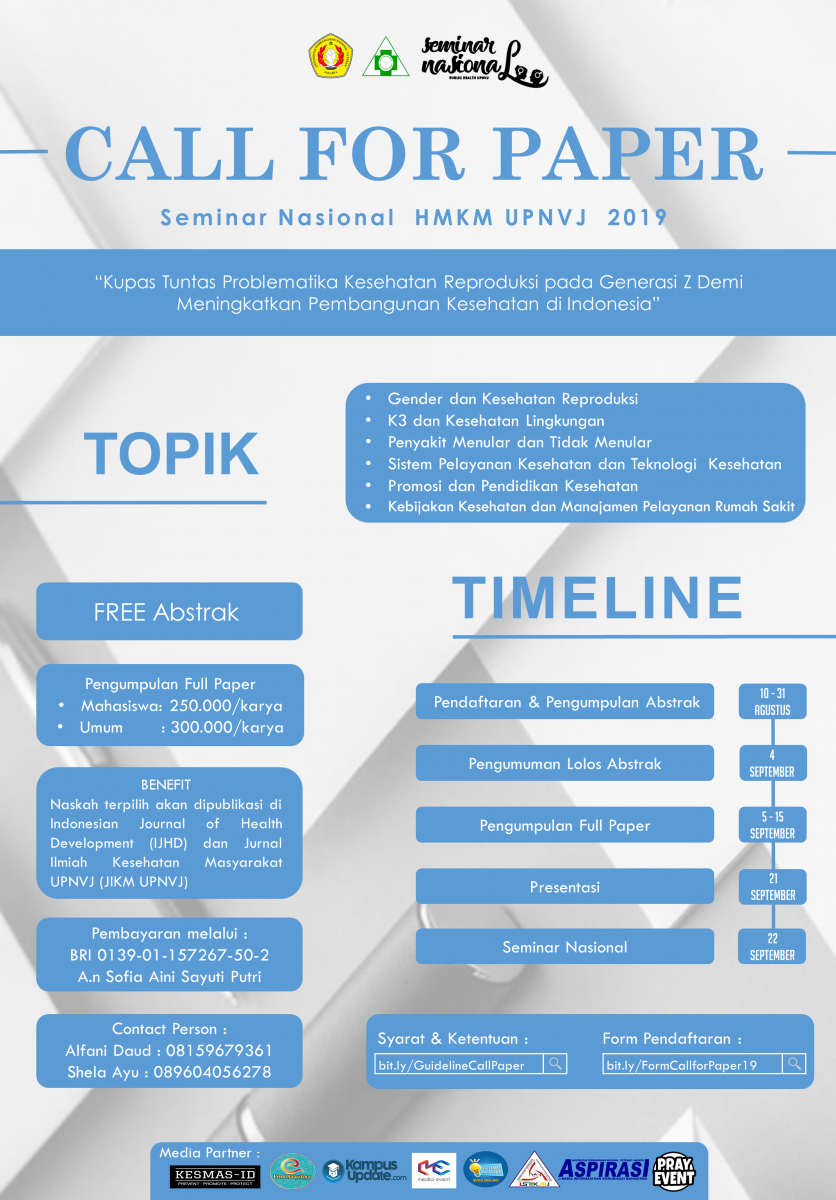 Call for Paper Seminar Nasional HMKM UPNVJ, Yuk Segera Daftar!