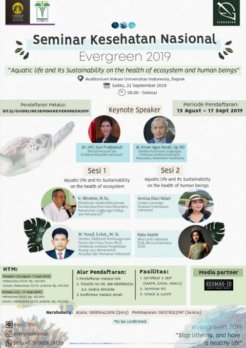 Seminar Kesehatan Nasional, Evergreen 2019, Yuk Ikutan!