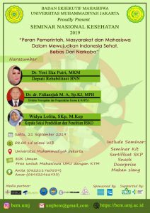 Yuk Ikutan Seminar Nasional Kesehatan UMJ 2019, Buruan Daftar!