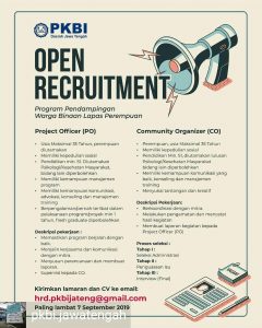 PKBI JAWA TENGAH OPEN RECRUITMENT, BURUAN DAFTAR!
