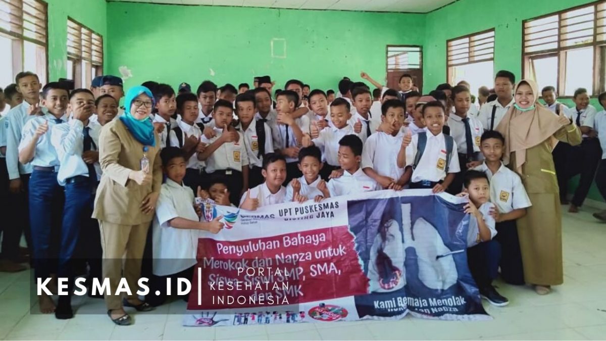 Puskesmas Gisting Jaya AJak Pelajar Tolak Rokok & NAPZA