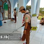 Cegah Penyebaran Covid-19, SBH Ranting Banyuglugur Lakukan Penyemprotan Disinfektan