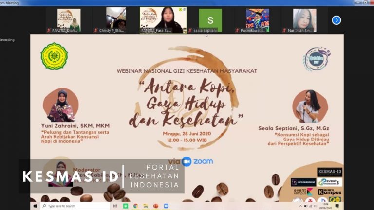Webinar Gizi Kesehatan Masyarakat 2020 FKM UMJ, Antara Kopi, Gaya Hidup dan Kesehatan