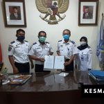 BLU Balai Kesehatan Penerbangan MoU Test Swab Pegawai Kantor KSOP Kelas IV Marunda