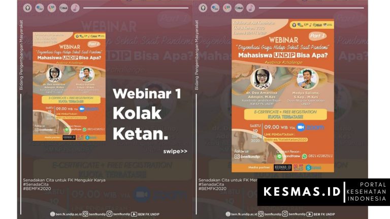 Kolak Ketan BEM FK UNDIP, Degenerasi Gaya Hidup Sehat Saat Pandemi