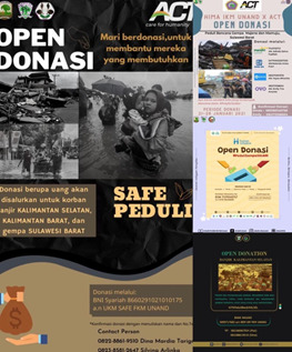 Peduli Korban Banjir Kalimantan Selatan, Kalimantan Barat, dan Gempa Sulawesi Barat, Lembaga KM FKM Unand Open Donasi