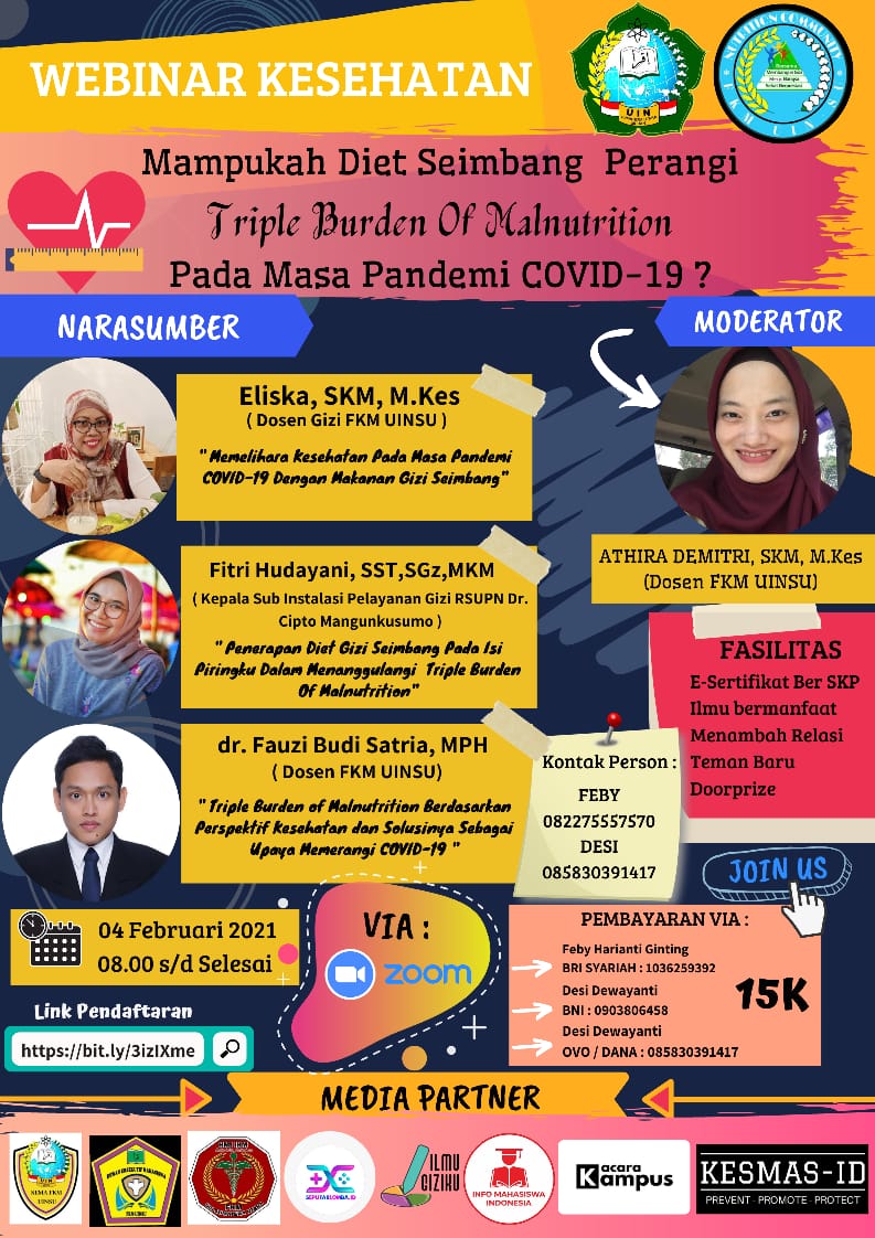 Webinar Kesehatan Nasional, FKM Universitas Islam Negeri Sumatera Utara