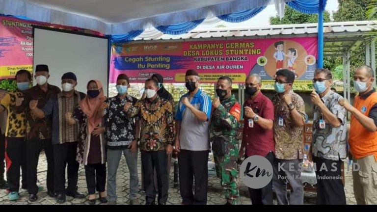 Cegah Stunting Dinkes Bangka Menggelar kembali Kampanye Stunting di 10 Desa Lokus Stunting Kabupaten Bangka
