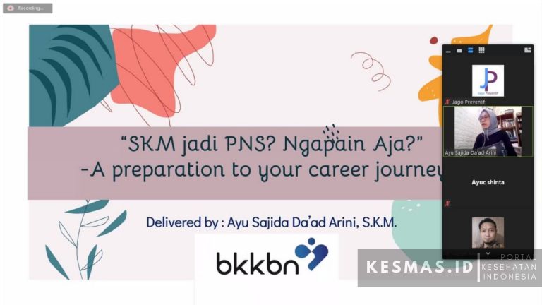 Masterclass Perdana Jago Preventif, Membedah Karir S.K.M Sebagai PNS