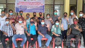 Camat Kodi Utara Lantik Pengurus Kelompok Masyarakat Peduli TBC