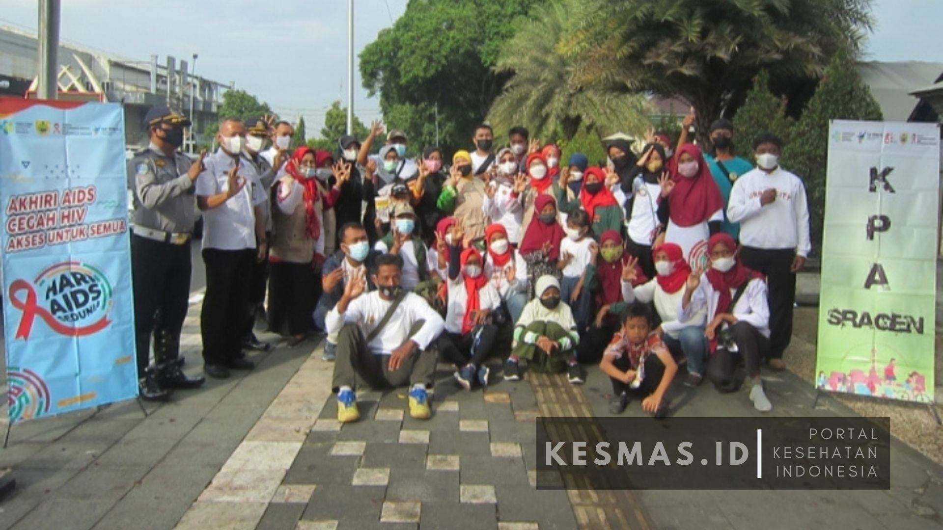 Peringati Hari Aids Sedunia, KPA Sragen Gelar Aksi Bersama NGO