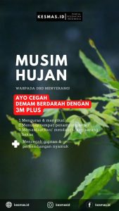 Cegah Demam Beradarah Dengan 3M Plus