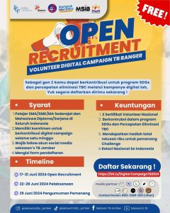 Oprec Volunteer Digital Campaign TB Ranger Sekawan's TBC Jember