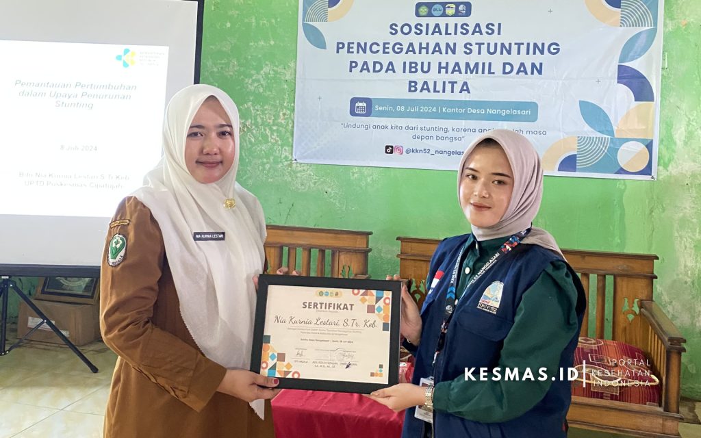 KKN, Mahasiswa Unsil dan Puskesmas Cipatujah Cegah Stunting