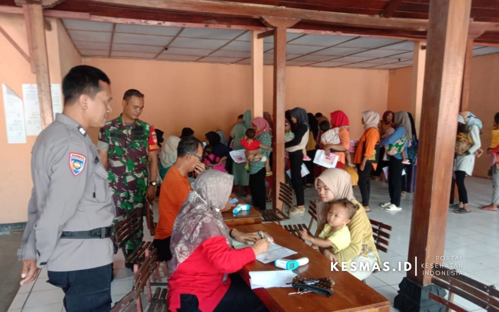 Puskesmas Saptosari Laksanakan Imunisasi Japanese Encephalitis JE-Se-Kapanewon Saptosari