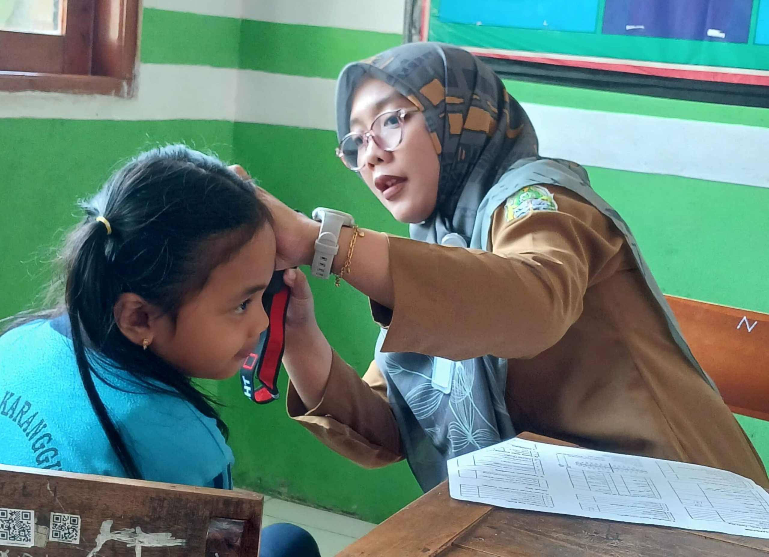 Puskesmas Semin Adakan Skrining Kesehatan di SD 1 Bulurejo
