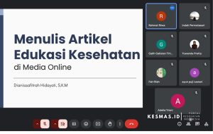 Pelaksanaan Pelatihan Menulis Online Kesmas-ID Batch 6