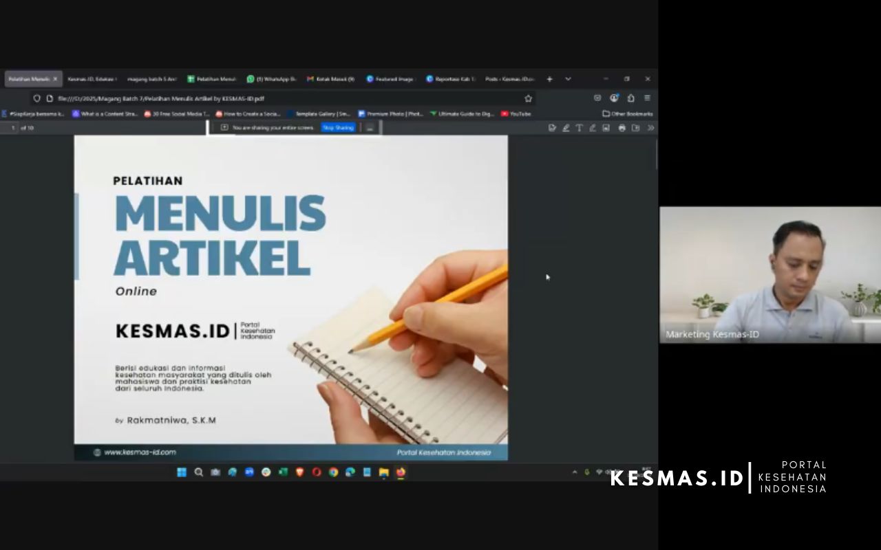 Menulis Artikel itu Bagaimana Sih Pelatihan Menulis Kesmas-ID Punya Jawabannya