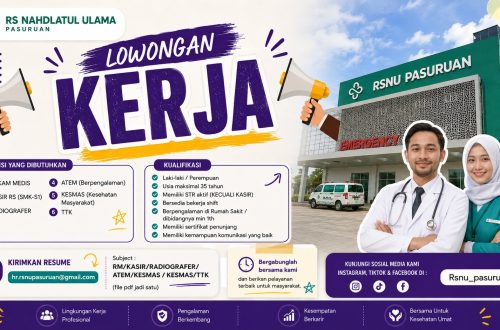 Lowongan Kerja RS Nahdlatul Ulama Pasuruan
