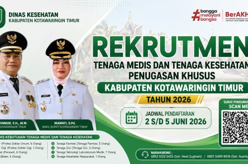 Rekrutmen Tenaga Medis dan Tenaga Kesehatan Penugasan Khusus Kabupaten Kotawaringin Timur
