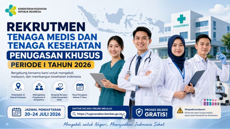 Rekrutmen Tenaga Kesehatan Penugasan Khusus Periode I Tahun 2026