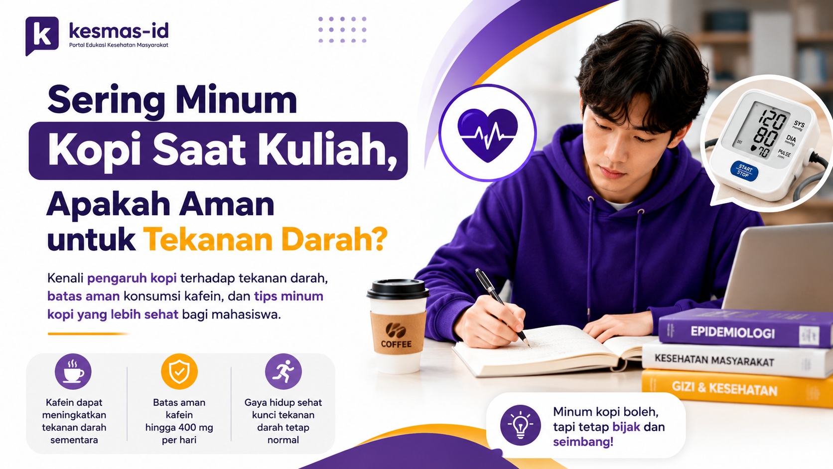 Sering Minum Kopi Saat Kuliah, Apakah Aman untuk Tekanan Darah?