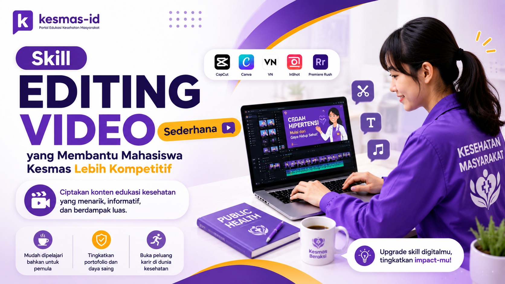Skill Editing Video Sederhana yang Membantu Mahasiswa Kesmas Lebih Kompetitif
