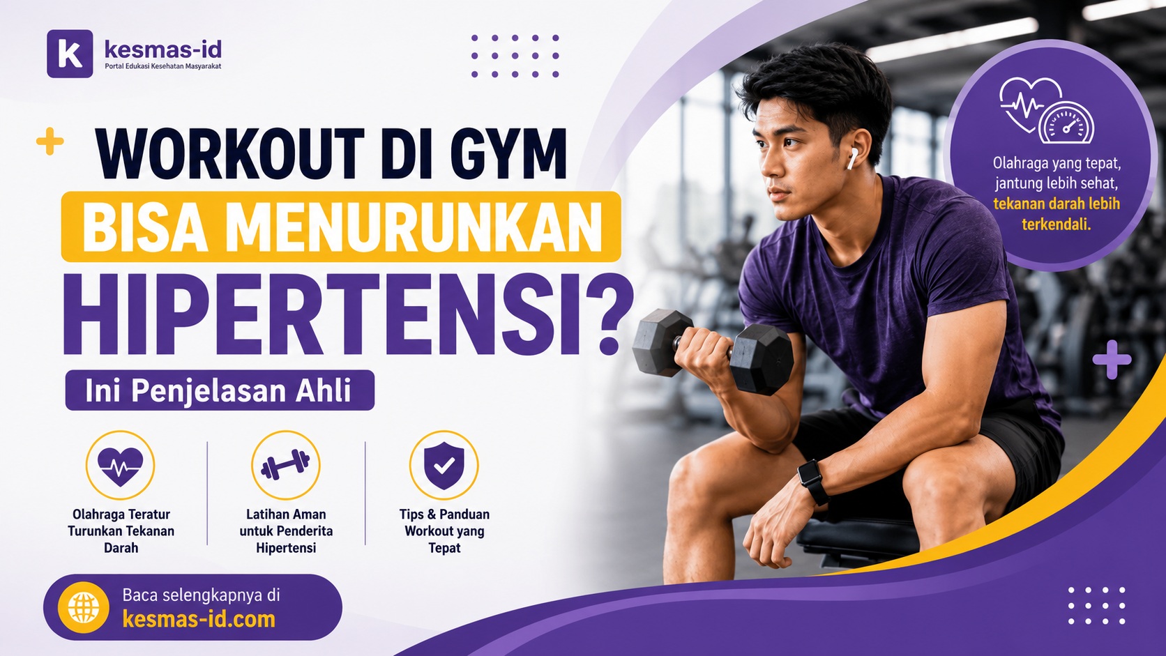 Workout di Gym Bisa Menurunkan Hipertensi? Ini Penjelasan Ahli