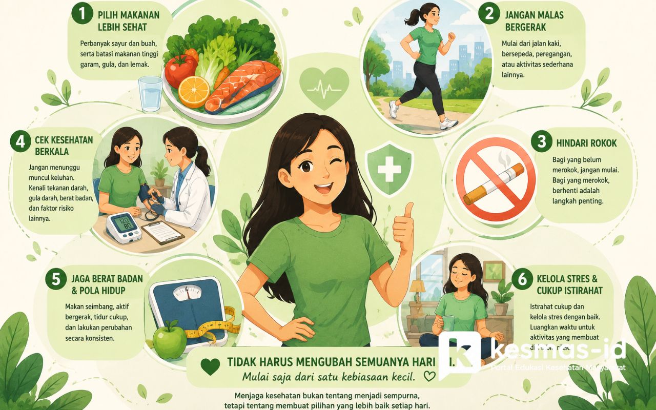 6 Tips Cegah Penyakit Tidak Menular.