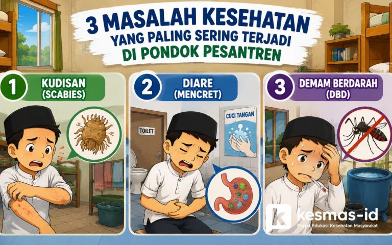 3 Masalah Kesehatan yang Paling Sering Terjadi di Pondok Pesantren