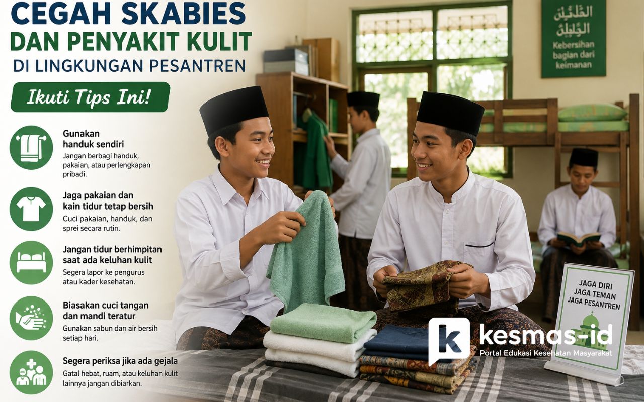 Cegah Skabies dan Penyakit Kulit di Lingkungan Pesantren, Ikuti Tips Ini!