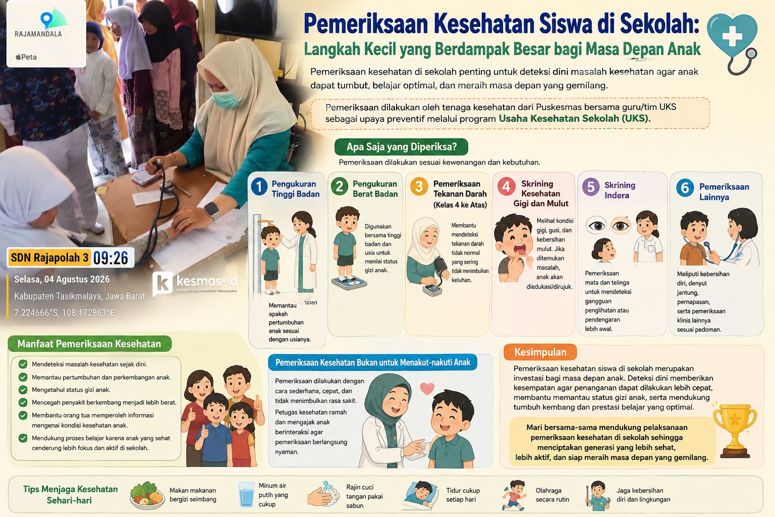 Pemeriksaan Kesehatan Siswa di Sekolah: Langkah Kecil yang Berdampak Besar bagi Masa Depan Anak