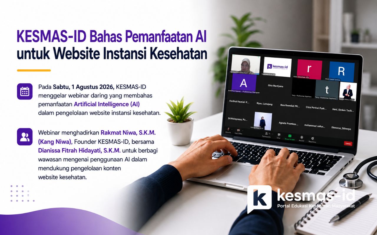 KESMAS-ID Bahas Pemanfaatan AI untuk Website Instansi Kesehatan