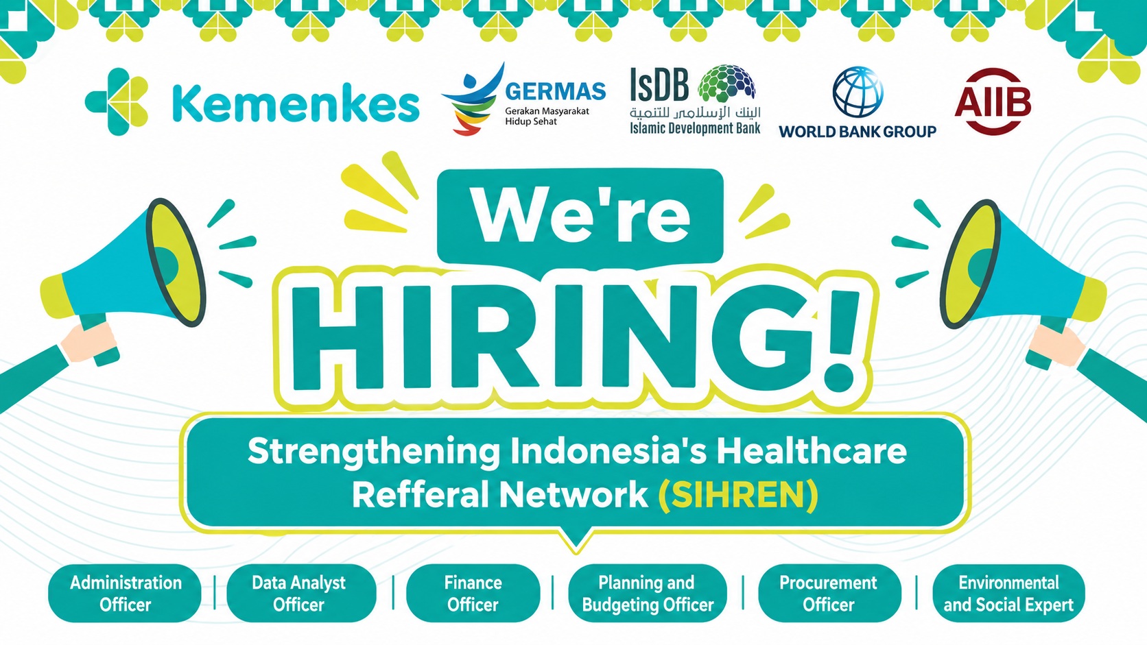 Lowongan SIHREN Kemenkes 2026 6 Posisi Dibuka, Cek Syaratnya