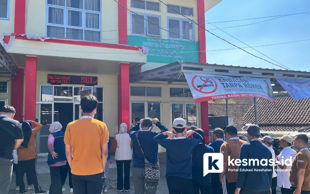 Puskesmas Bojonggambir Gelar Skrining Kesehatan Tes Kebugaran Pekerja Formal