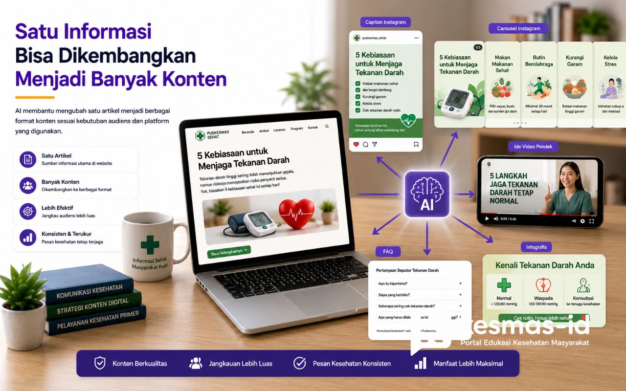 Satu Informasi Bisa Dikembangkan Menjadi Banyak Konten