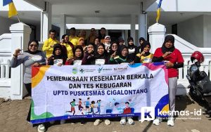 20 pekerja informal mengikuti skrining kesehatan dan tes kebugaran di Cigalontang