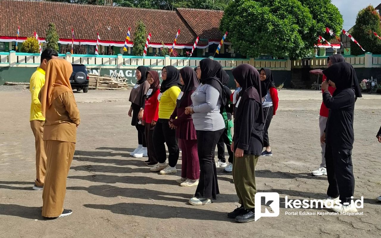 20 pekerja informal mengikuti skrining kesehatan dan tes kebugaran di Cigalontang