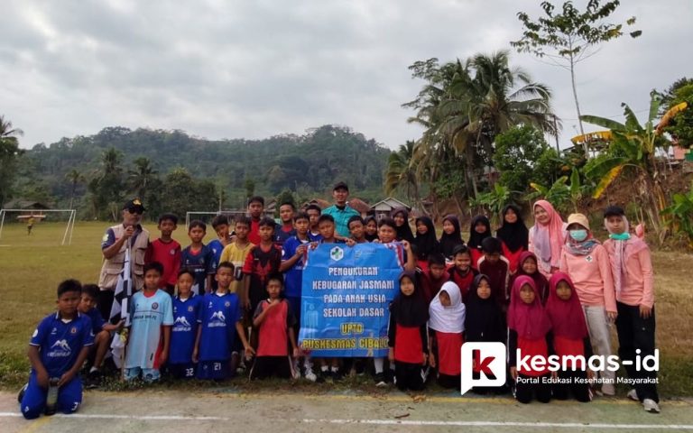 Tes kebugaran jasmani anak sekolah di SD Mangunjaya