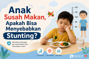 Asupan makan yang tidak cukup atau tidak seimbang dalam jangka panjang dapat menghambat pertumbuhan anak dan meningkatkan risiko stunting.