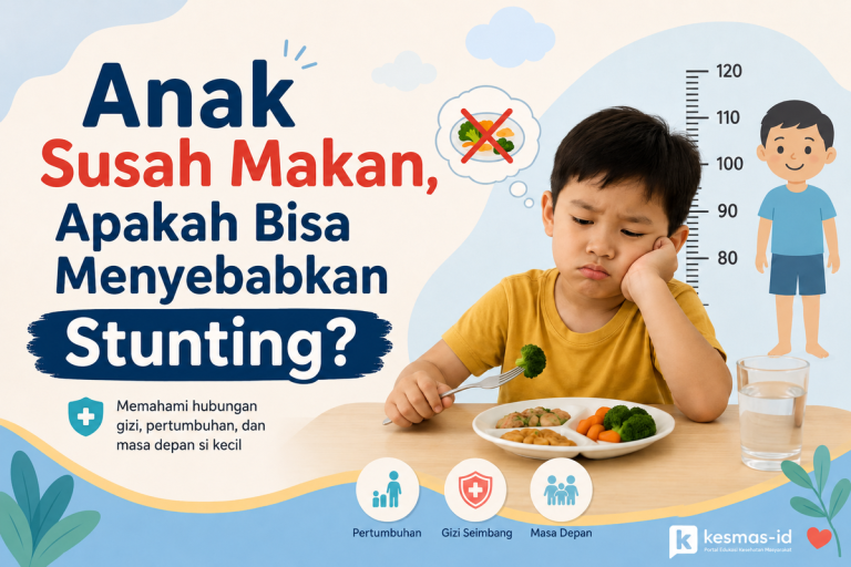 Asupan makan yang tidak cukup atau tidak seimbang dalam jangka panjang dapat menghambat pertumbuhan anak dan meningkatkan risiko stunting.
