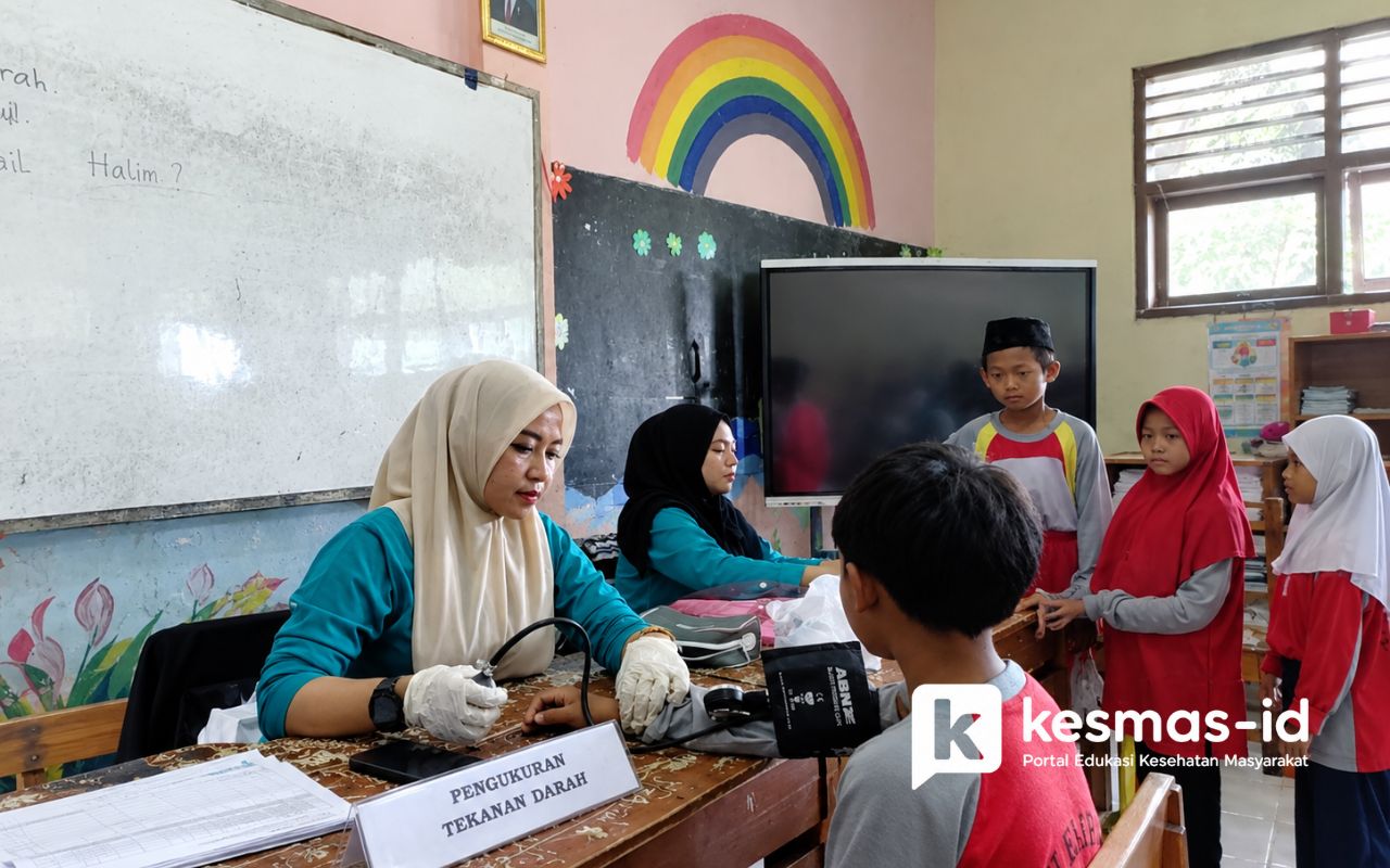 CKG Anak Sekolah di SDN Empang Dorong Hidup Sehat