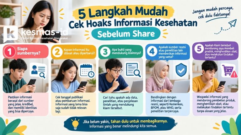5 Langkah Mudah Cek Hoaks Informasi Kesehatan Sebelum Share